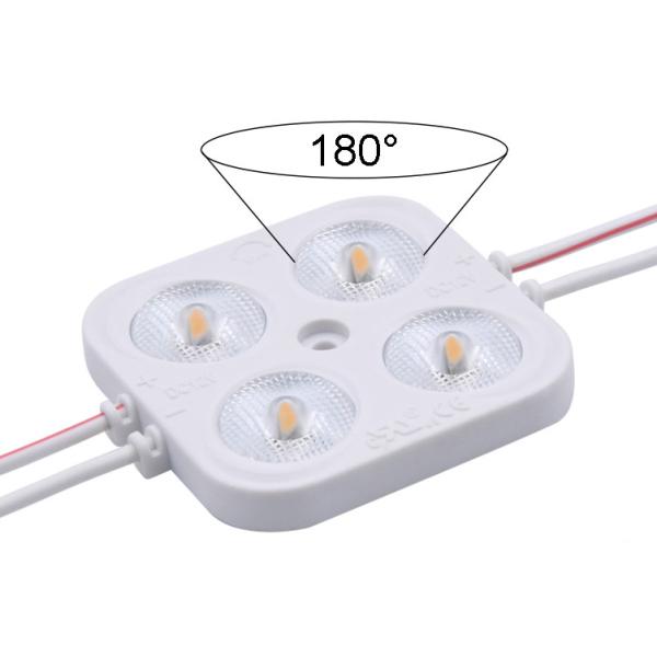 High Power Dimmable LED Module Light 2835 4 Lamp Square 12V 24V Waterproof IP67