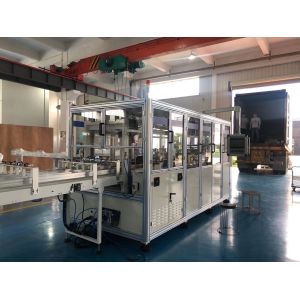 Buy cheap 7.5KW Convey Belt Facial Tissue Machine , 40 Packs / Min Tissue Paper Production Machine product