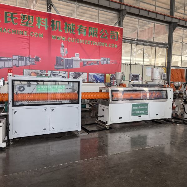 High Performance PE Single Wall Spiral Pipe Manufacturing Machine for Low Tension Electric Cable Sleeving