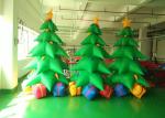 PVC Inflatable Advertising Products Inflatable Christmas Snowman / Trees