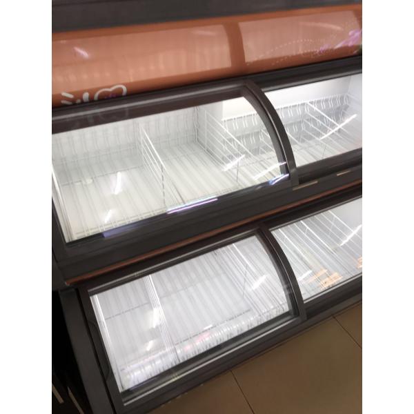 Digital Thermostat Ice Cream Cake Display Showcase / Glass Display Cabinet