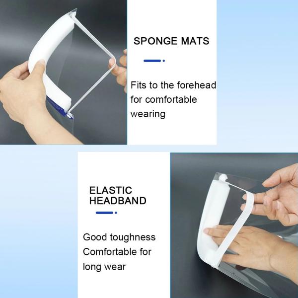 Laboratories Anti Spitting Reusable Clear Protective Face Shield