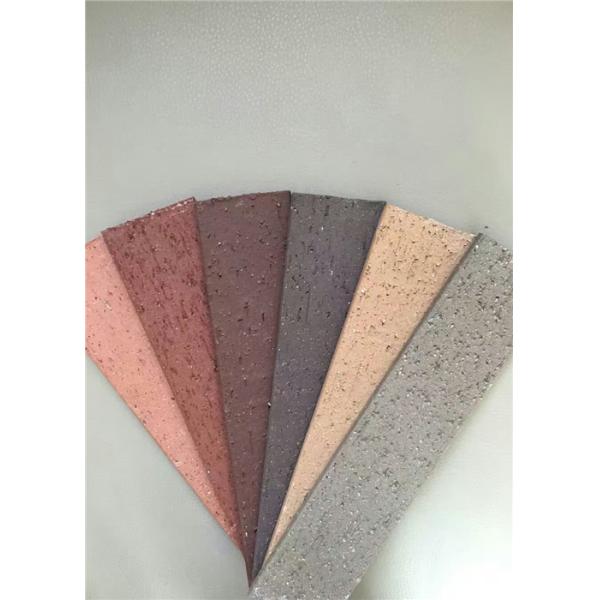 Thickness 5mm of Thin Purple Split Face Brick For Wall Decoration