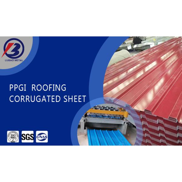 Zero Minimum Regular Big Spangle Corrugated Color Steel Roofing Sheet 1.0mm Thickness Custom Length and Width Full Hard