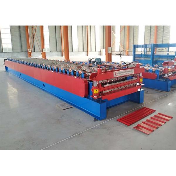 Hydraulic auto color steel tile type and roof panel double layer rolling making forming machine