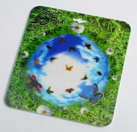 PLASTIC LENTICULAR 3D Mouse Pad Promotion Lenticular Mouse Mat with 3d flip effect