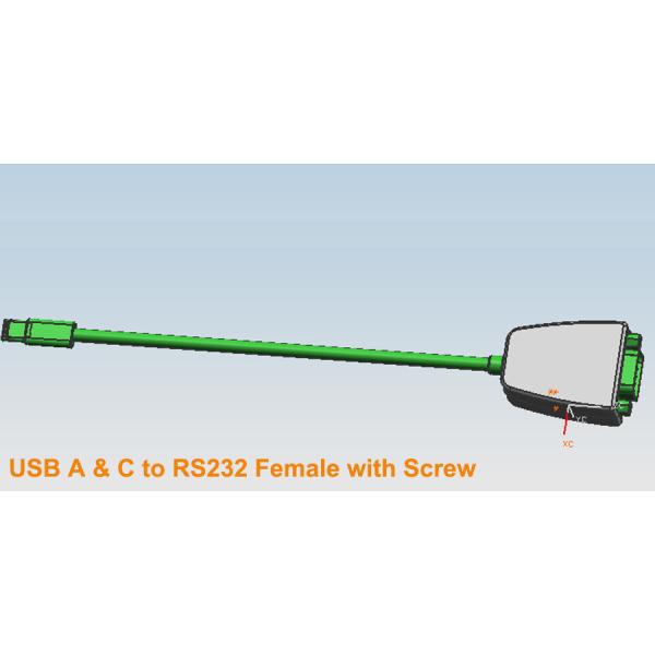 USB To Serial RS-232 Female Cable Adapter with COM Retention And Compatible with various operating systems