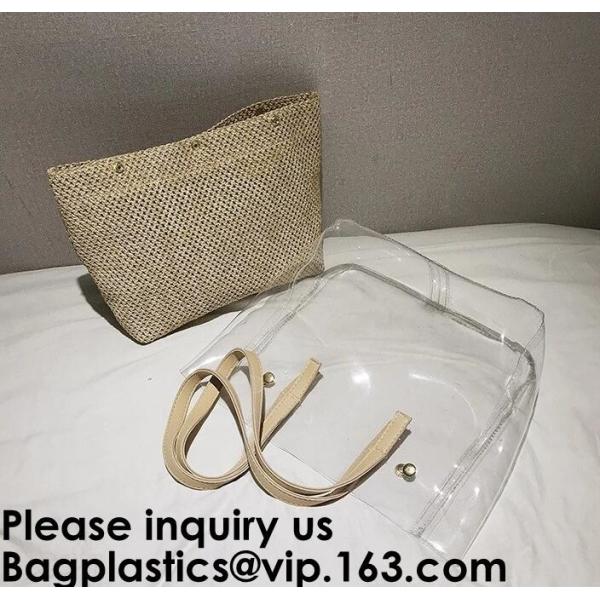 Fashion Neoprene Shopping Beach Tote Bag, Custom Waterproof Outdoor Beach Bean Bag, Promotional Clear Beach Bag