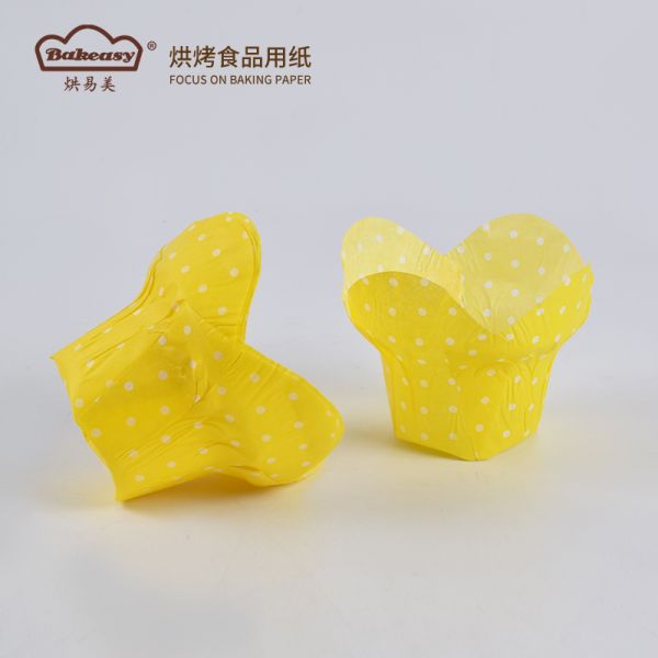 Bulk Lotus Muffin Paper Liners polka dots Non Greasy Oven Safe Disposable Cake Holders for Home Baking Wedding