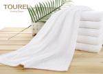 Satin Bath Hotel Hand Towels / Square White Cotton Hand Towels