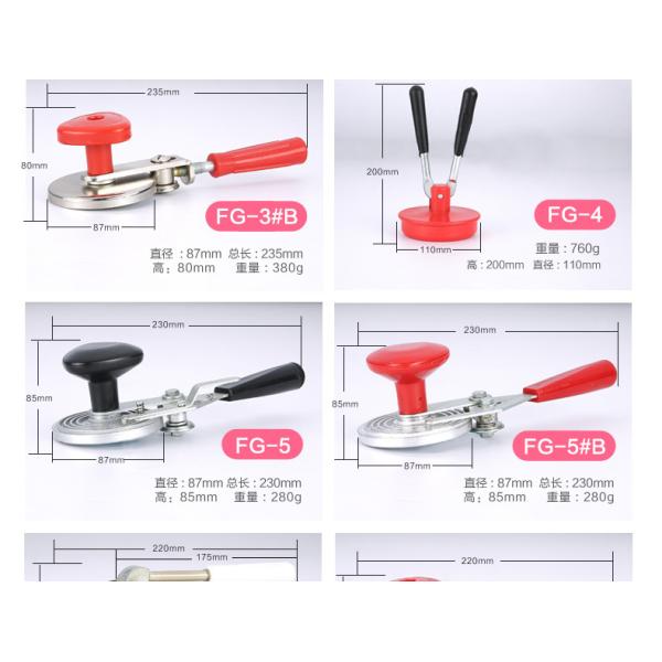 Multi-Functional Kitchen Cooking Tool Set with Bamboo Handle Can Sealing Press Machine
