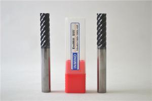 Buy cheap 12 MM High Performance End Mills 0.2 - 0.3 UM Grain Size 45 Degree Helix Angle product