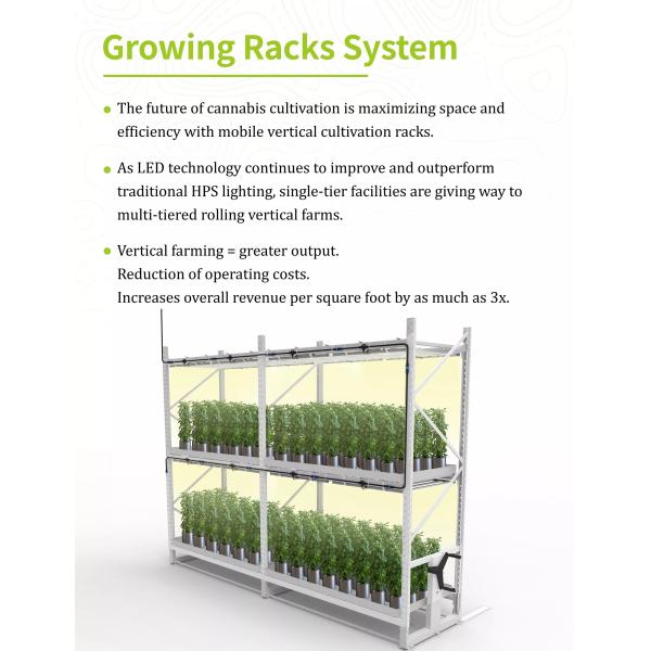 4ft 5ft Width 2 Layer Stackable Vertical Farming Racks For Flowers