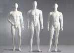 Fiberglass Male Standing / Seating Full Body Mannequin For Clothes Shop