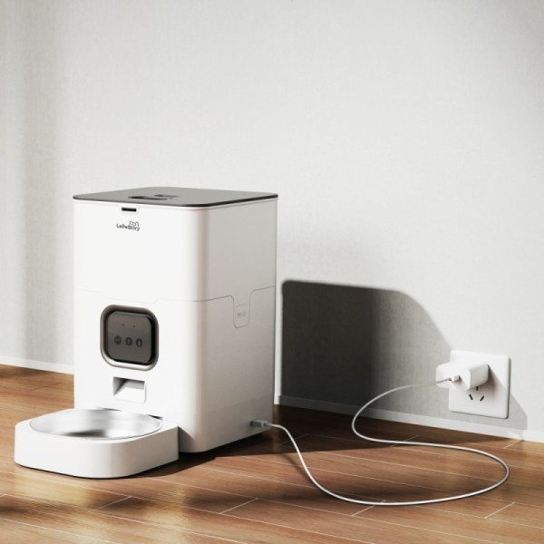 4L Smart Cat Feeder APP Programmable Timed Pet Feeder With Voice Recording