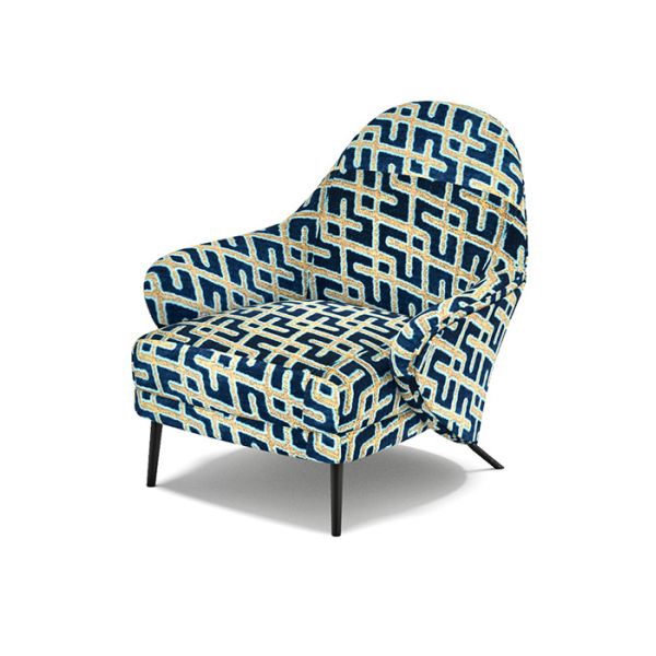 Wild Leopard Geometric Jacquard Velvet Fabric For Sofa