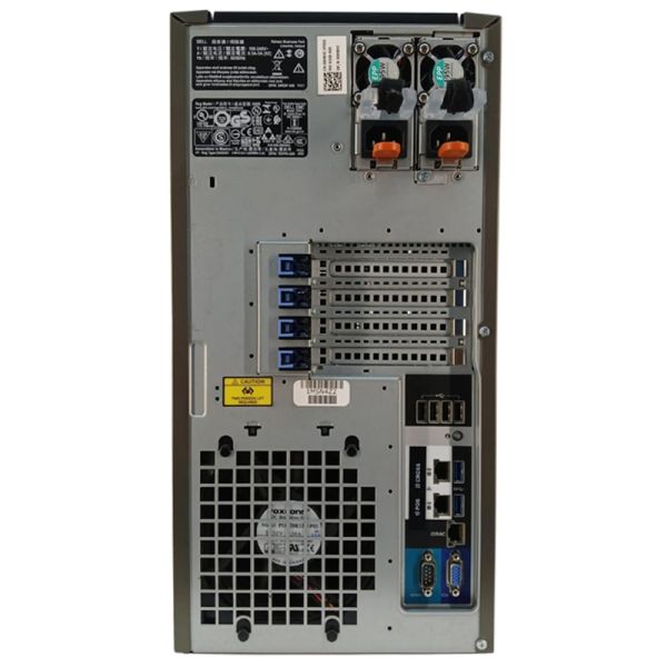 Dell PowerEdge T340 Tower Server with Intel Xeon E-2200 Processor, 64GB DDR4 RAM, and 8 x 3.5" Hot-Pluggable Drive Bays