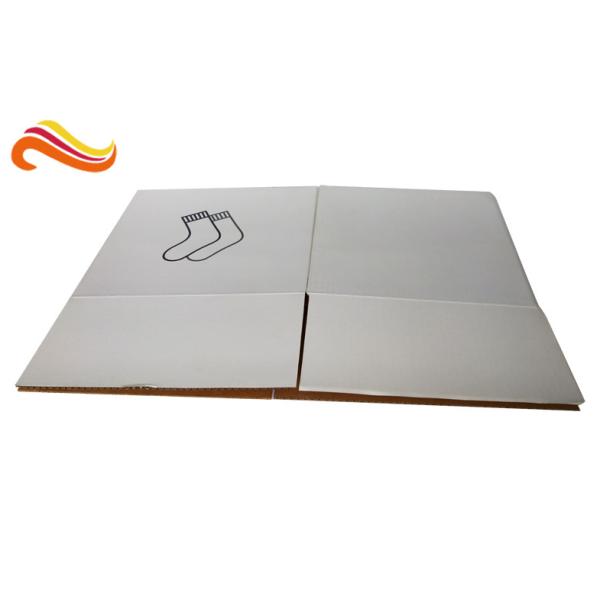 Plain Corrugated Shipping Boxes Fold - And - Tuck Construction Style With E Flute Material