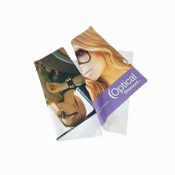 80% Polyester Custom Eyeglass Cleaning Cloth High Durability