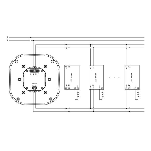10m Mounting Height 0-10V Dimmable PIR Sensor With 3 Installation Method And 5 Years Warranty