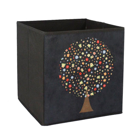 OEM Polyester Fabric Folding Linen Storage Boxes 31*31*31CM