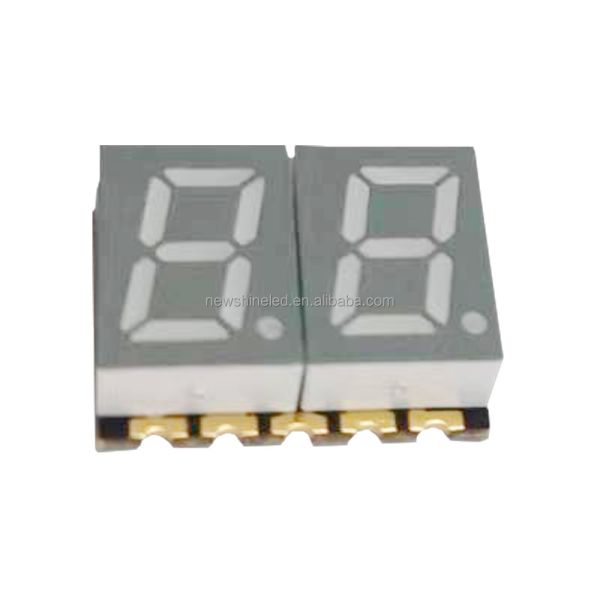0.8 Inch 2 Digit White SMD LED 7 Segment Display Digital Height 20.28mm Suitable for Electronic Device Integration