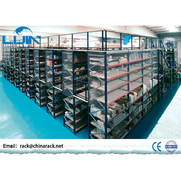 Space Saving Rack Supported Mezzanine Floors Multi - Level Corrosion Protection