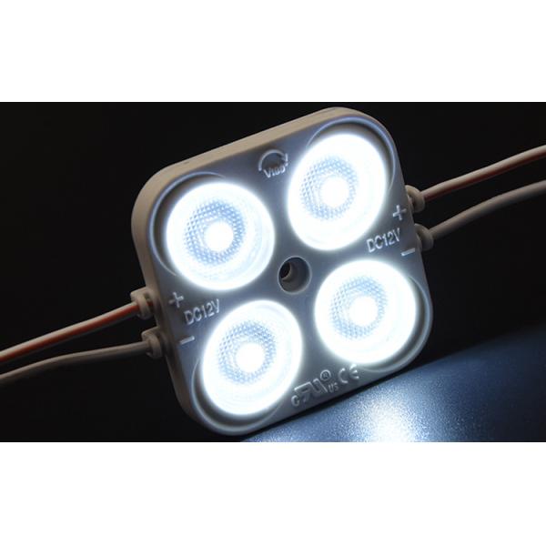 High Power Dimmable LED Module Light 2835 4 Lamp Square 12V 24V Waterproof IP67