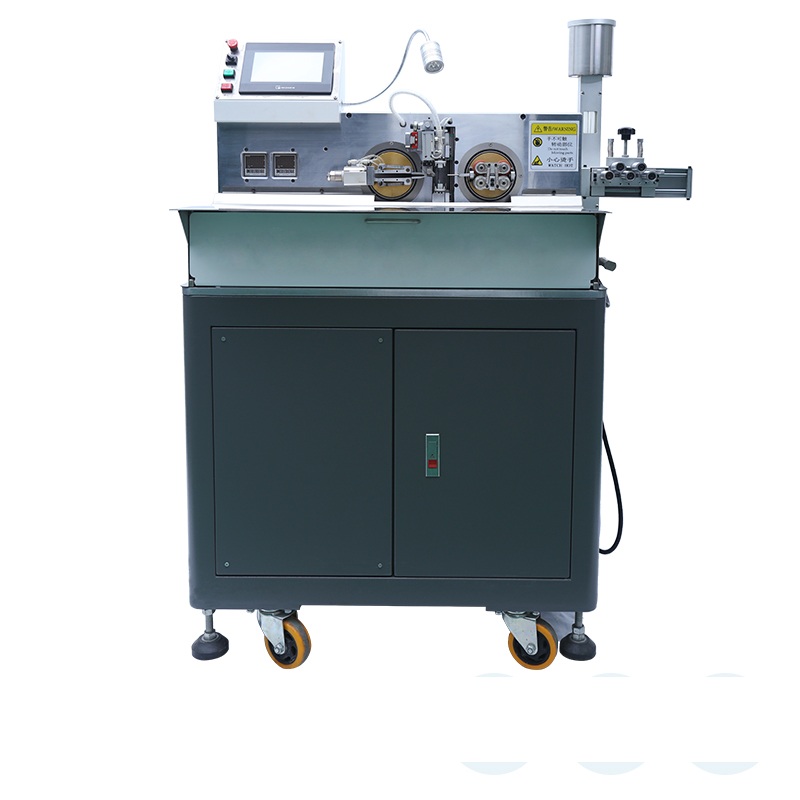 Double Side Cable Stripping Twisting Soldering Tinning Machine High Speed Automatic Wire Processing Machine