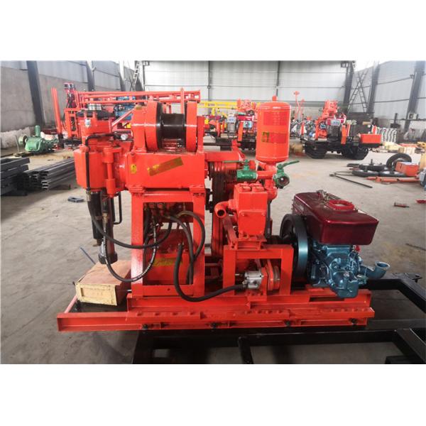 Rock Sampling 150m Mobile Borehole Drilling Machine