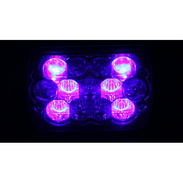 Rectangular 7x6 inch Led Jeep Headlight High Low H4 5D Projectors