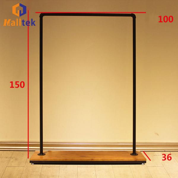 Bedroom Floor To Ceiling Steel Wood Rack European Style Minimalist