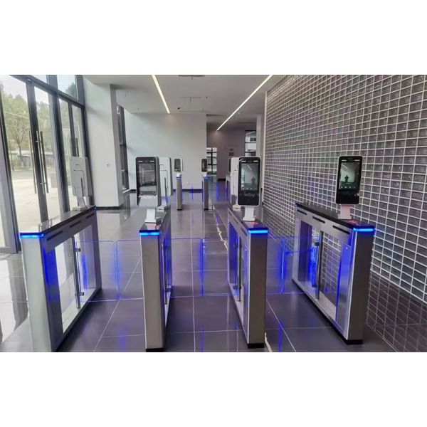 Square Swing Barrier Gate Easy Installation Stainless Steel Office Security Gates