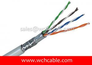 Buy cheap UL Lan Cable Cat5e SFTP Solid 24AWG 4Pairs OD5.6mm Tinned Copper Shielded product