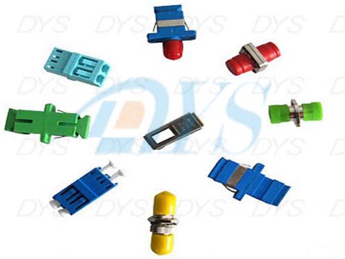 1 / 2 Core Plastic Metal Optical Fiber Patch Cord , Green Optical Fiber Cable Adapter