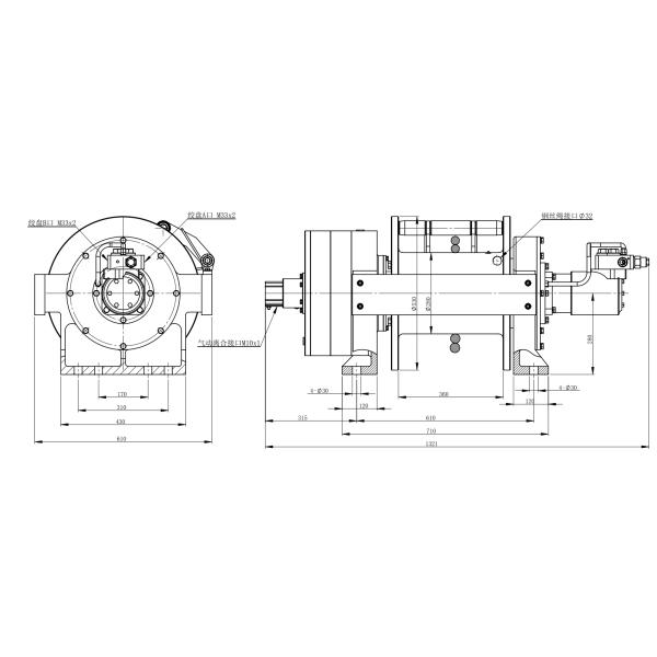 25 ton crane tractor for lifting pulling planetary gear brake torque