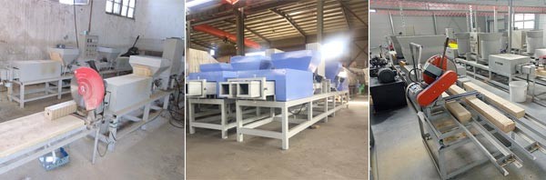 Wood Pallet Feet Production Line Sawdust Block Extruding Machine