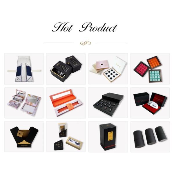 Small Size Eyelash Packaging Magnetic Closure Gift Box Various Design With Plastic Tray