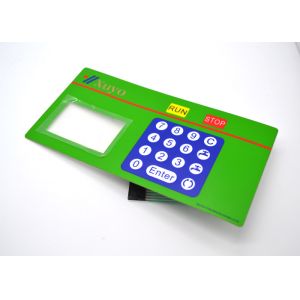 PET Material Embossed Membrane Keypad Electrical Switch For Running Machine