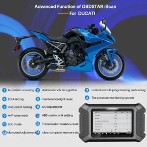 OBDSTAR iScan for DUCATI Motorcycle Diagnostic Tool with M041 Cable Support