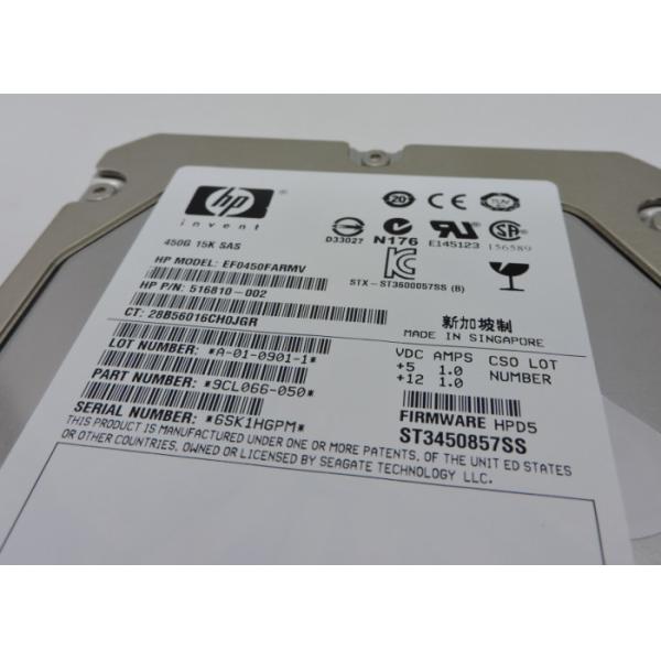 Small Size HP Hard Disk 652615-B21 653951-001 450GB SAS G8 1 Year Warranty