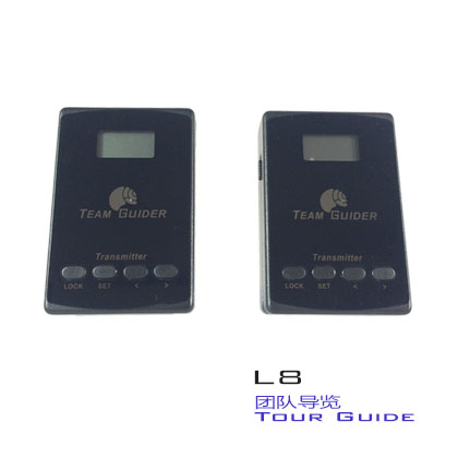 L8 Mini Handheld Wireless Tour Guide System Transmitter And Receiver For Exhibition