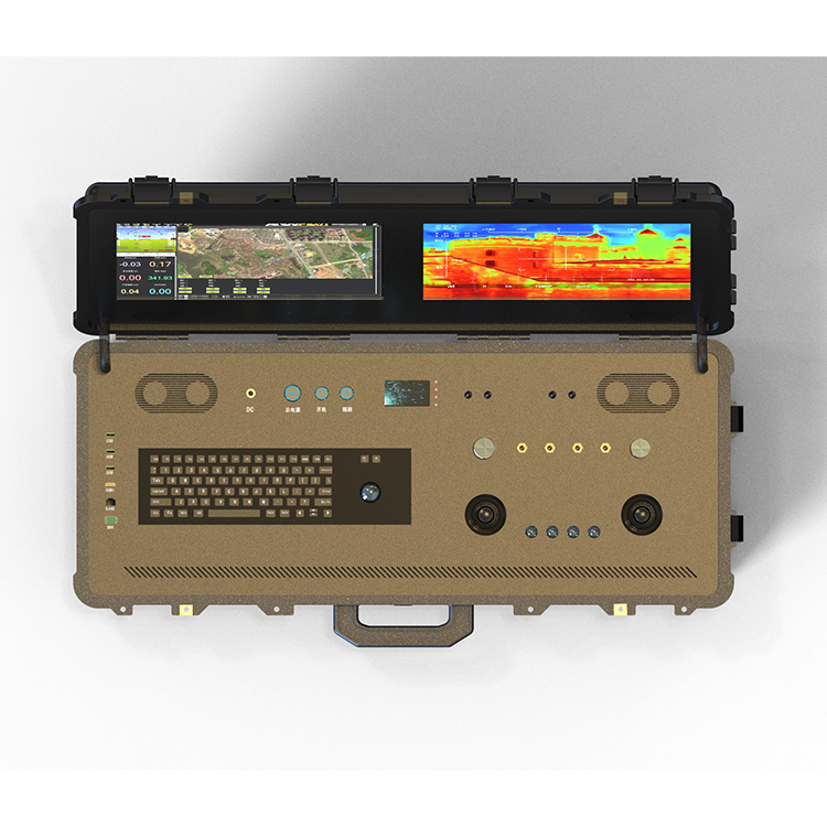 Smart Dual Screen Remote Controller Drone Ground Station Large UAS GCS System VTOL UAV Metal