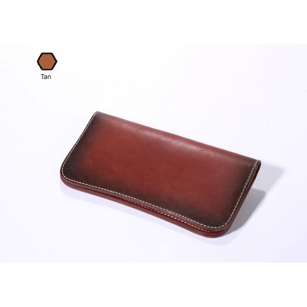 Vegetable Tanned Leather Wallet Mens Long Wallet Womens Leather Wallets