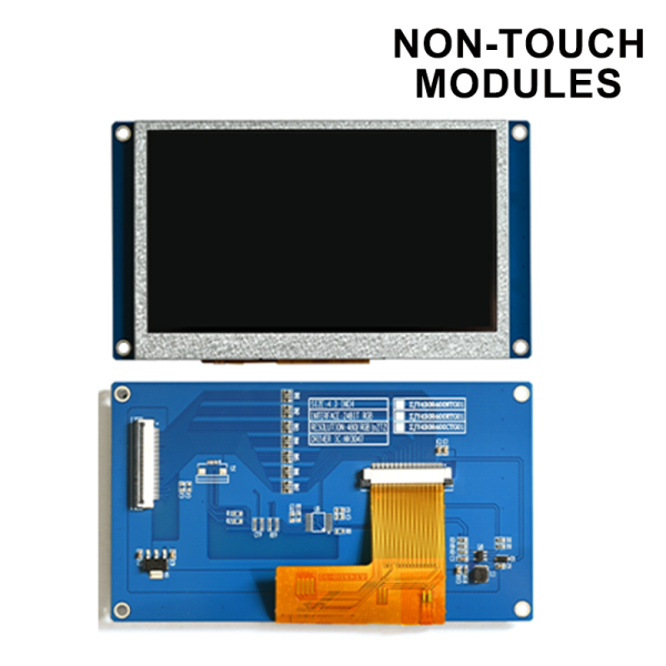 4.3-inch, NV3047-driven, 480×272 TFT high-definition display module, available in non-touch or touchscreen versions