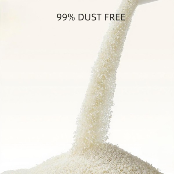 Natural Unscented 100% Plant-Based Clumping Eco-Friendly Highly Absorbent Odor Control Biodegradable Cassava Cat Litter 0