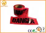 PE Red Danger Safety Warning Adhesive Barrier Tape for Construction Site /