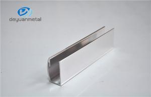 Buy cheap Sliding Shower Door Profiles , Silver Open Style Shower Screen Profiles product