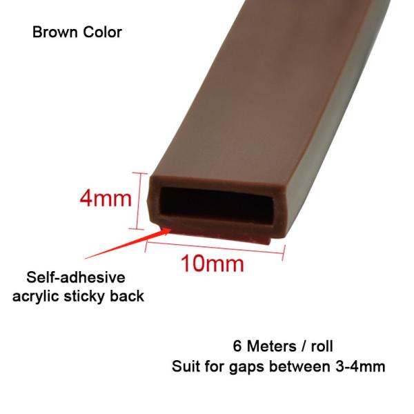 Self - Adhesive Silicone Rubber Strips Anti - Collision Door Frame Sealing Strips