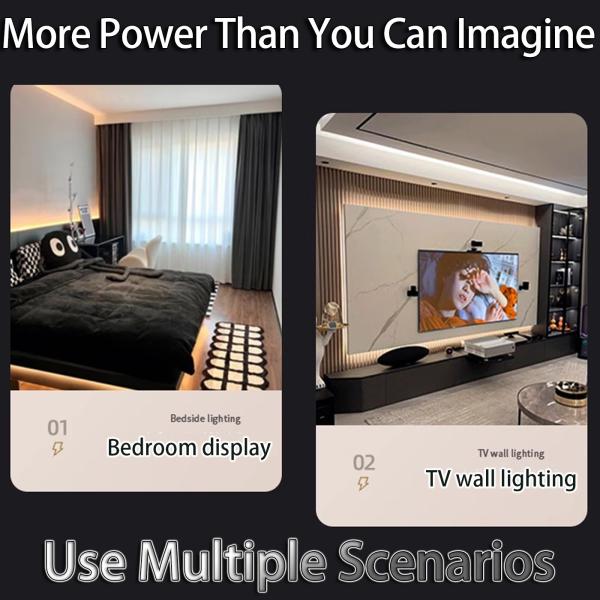 Self-Adhesive LED Light Strip Soft Cabinet Display Linear Patch Transformer-Free Linear Waterproof Light Strip